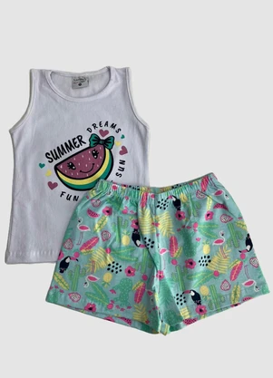 Turminha - Conjunto Infantil Summer Branco - TURMINHA