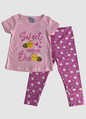 Turminha - Conjunto Infantil Sweet Rosa - TURMINHA