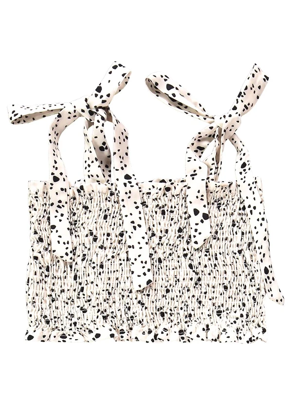 Três e Já - Conjunto Infantil Top e Calça Bege 5