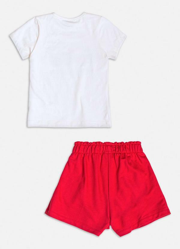 Momi - Conjunto Infantil Ursinhas com Strass Vermelho 2