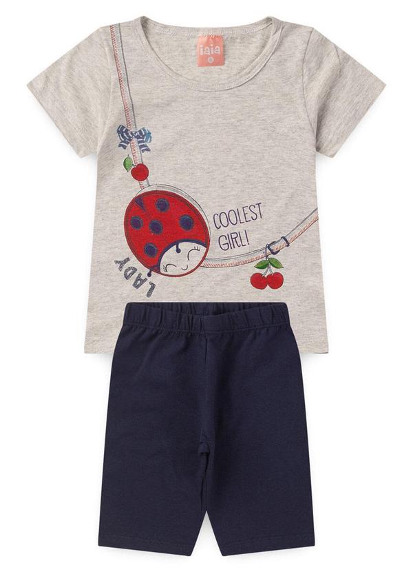 Rosa Azul - Conjunto Infantil Verão Coolest Girl Mescla