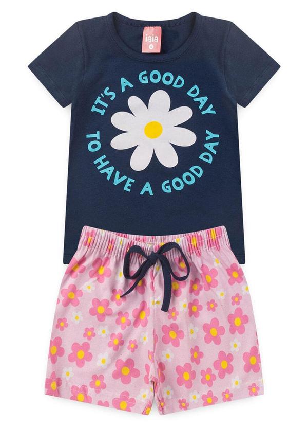 Rosa Azul - Conjunto Infantil Verão Good Day Azul Marinho 1