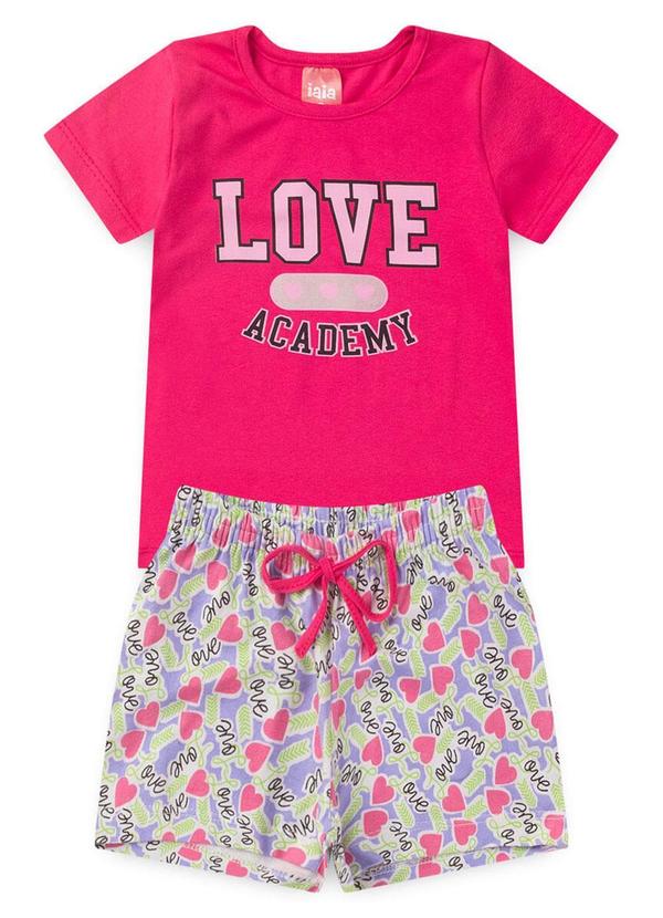 Rosa Azul - Conjunto Infantil Verão Love Pink