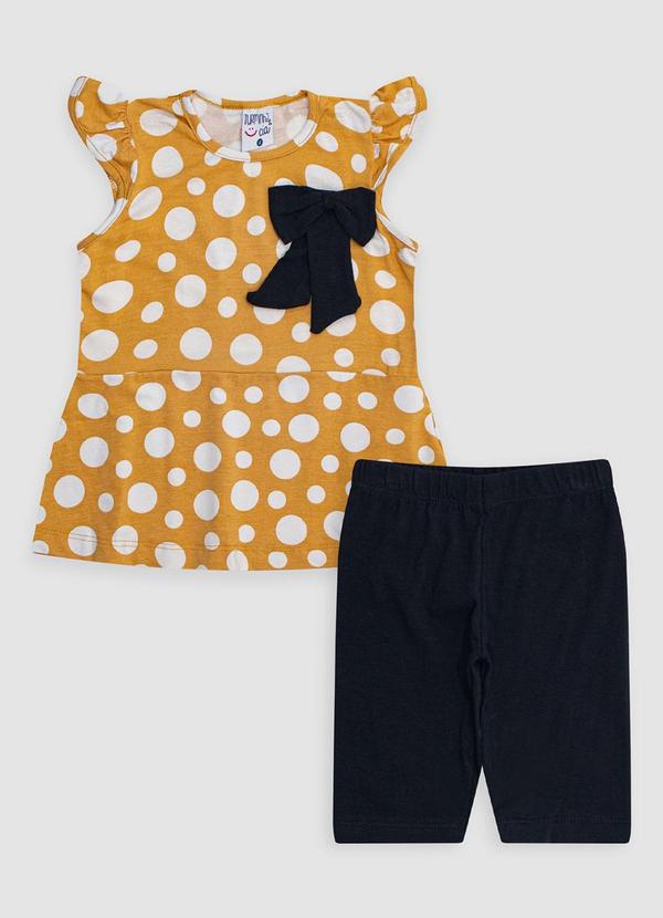 Turminha - Conjunto Infantil Viscolycra Cotton Laranja