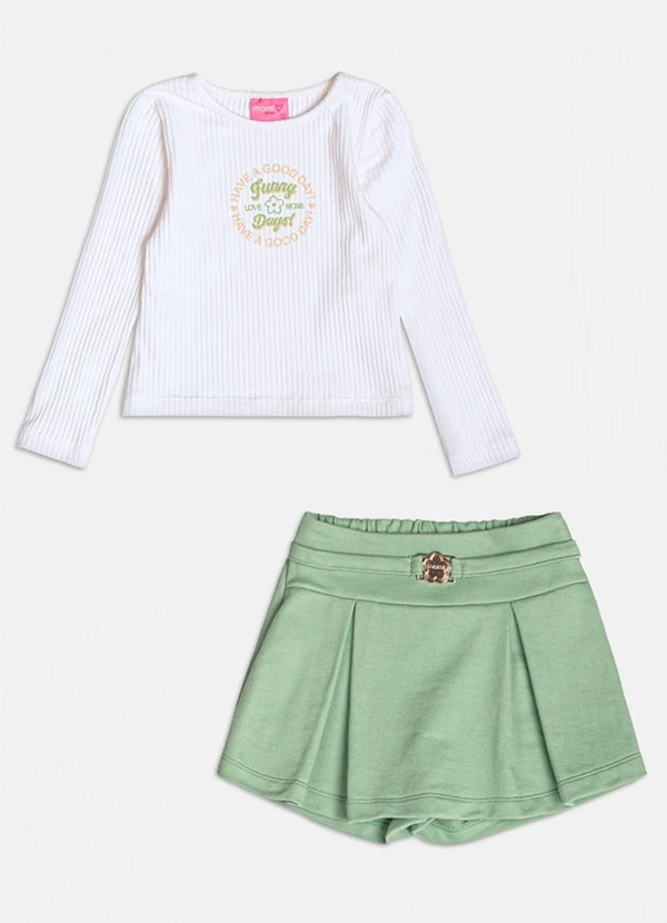 Momi - Conjunto Inverno com Lettering Branco