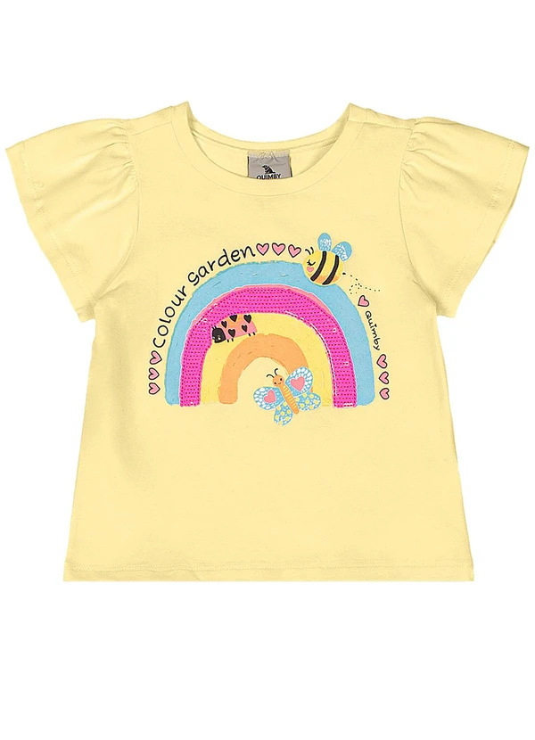 Quimby - Conjunto Jardim Blusa Bermuda Amarelo 3