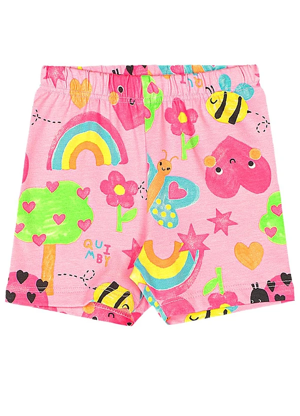 Quimby - Conjunto Jardim Blusa Bermuda Amarelo 4