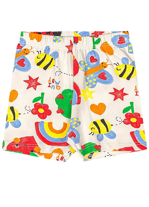 Quimby - Conjunto Jardim Blusa Bermuda Vermelho 3