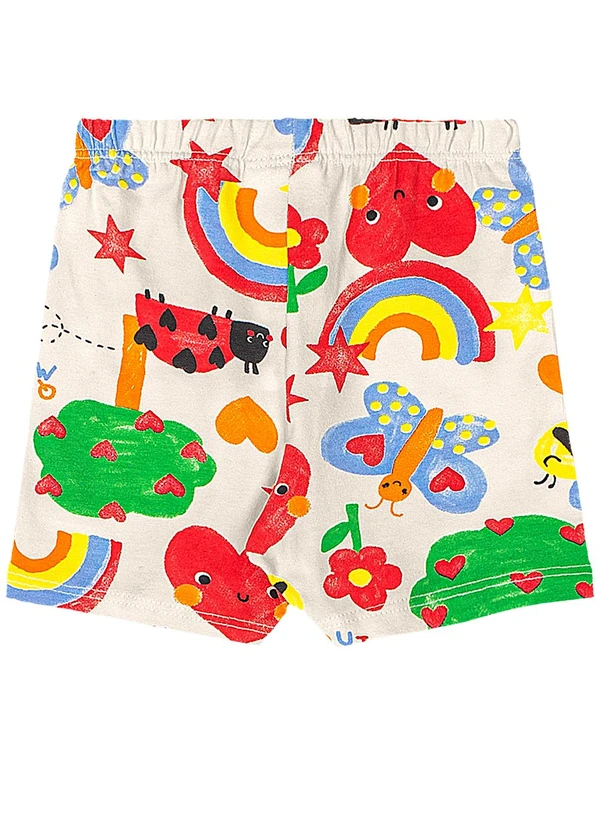 Quimby - Conjunto Jardim Blusa Bermuda Vermelho 5