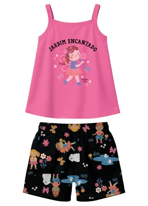 Malwee Kids - Conjunto Jardim Encantado Rosa Escuro - MALWEE KIDS