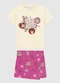 Malwee Kids - Conjunto Jessie® em Malha Marrom - variação: Bege