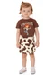 Malwee Kids - Conjunto Jessie® em Malha Marrom - variação: Marrom