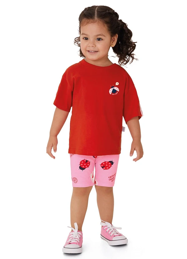 Malwee Kids - Conjunto Joaninhas com Glitter Vermelho