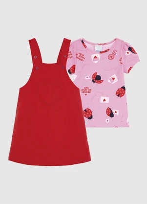 Malwee Kids - Conjunto Joaninhas com Moletom Vermelho - MALWEE KIDS