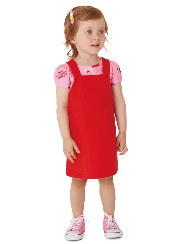 Malwee Kids - Conjunto Joaninhas com Moletom Vermelho