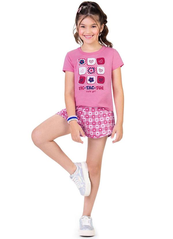 Alenice - Conjunto Jogo da Velha Cute Menina Rosa