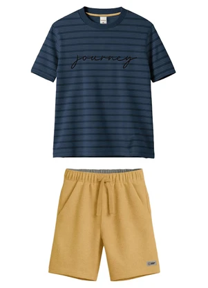 Carinhoso - Conjunto Journey com Moletom Azul Marinho - CARINHOSO