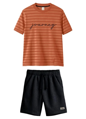 Carinhoso - Conjunto Journey com Moletom Laranja - CARINHOSO