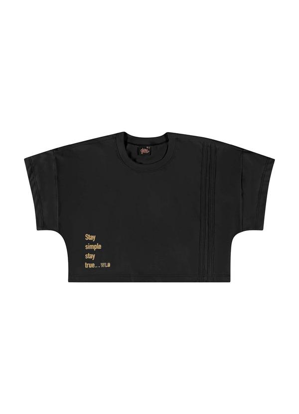 Gloss - Conjunto Juvenil com Cropped e Short Preto 3