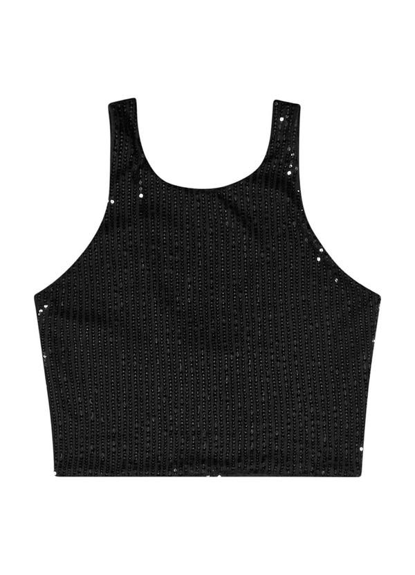 Gloss - Conjunto Juvenil com Top e Short Preto 3