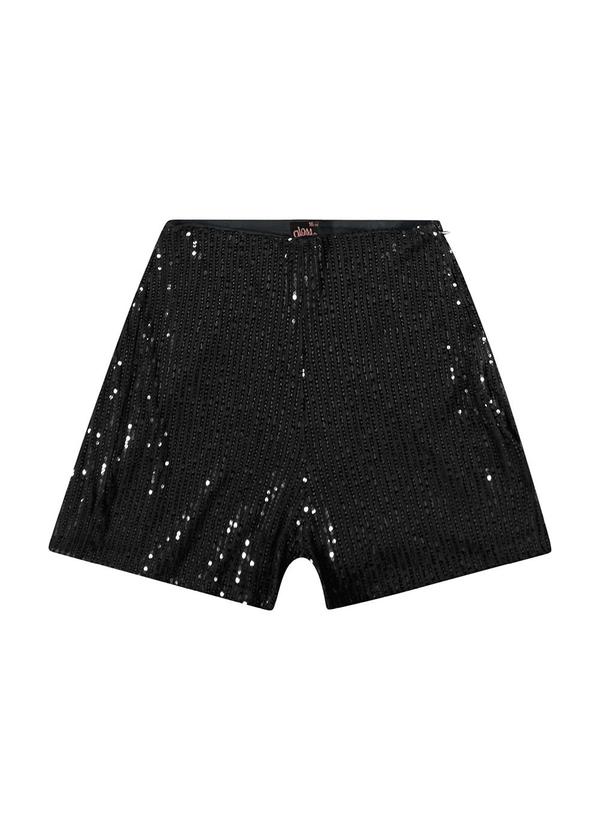 Gloss - Conjunto Juvenil com Top e Short Preto 4