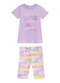 Malwee Kids - Conjunto Kindness com Glitter Off White - variação: Lilás