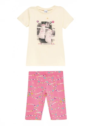 Malwee Kids - Conjunto Kindness com Glitter Off White - MALWEE KIDS