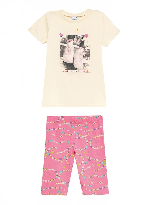 Malwee Kids - Conjunto Kindness com Glitter Off White 2