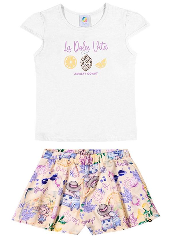 Alenice - Conjunto La Dolce Vita Menina Branco