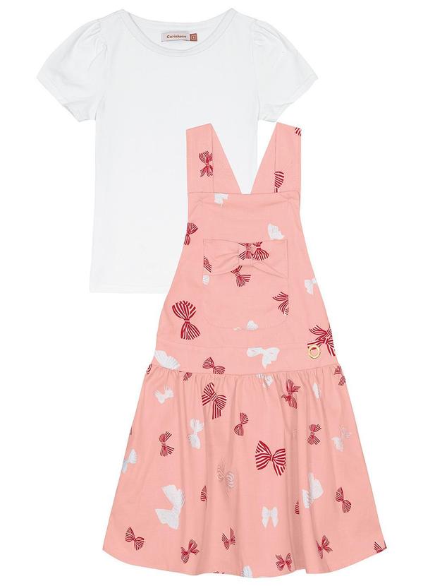 Carinhoso - Conjunto Lacinhos com Glitter Menina Branco