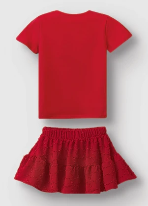 Carinhoso - Conjunto Laço & Brilho Menina Vermelho - CARINHOSO