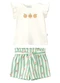 Malwee Kids - Conjunto Laranjas com Glitter Off White - variação: Off White