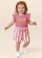 Malwee Kids - Conjunto Laranjas com Glitter Off White - variação: Rosa