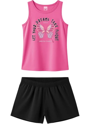 Malwee Kids - Conjunto Let Your Dreams Take Flight Rosa Escuro - MALWEE KIDS