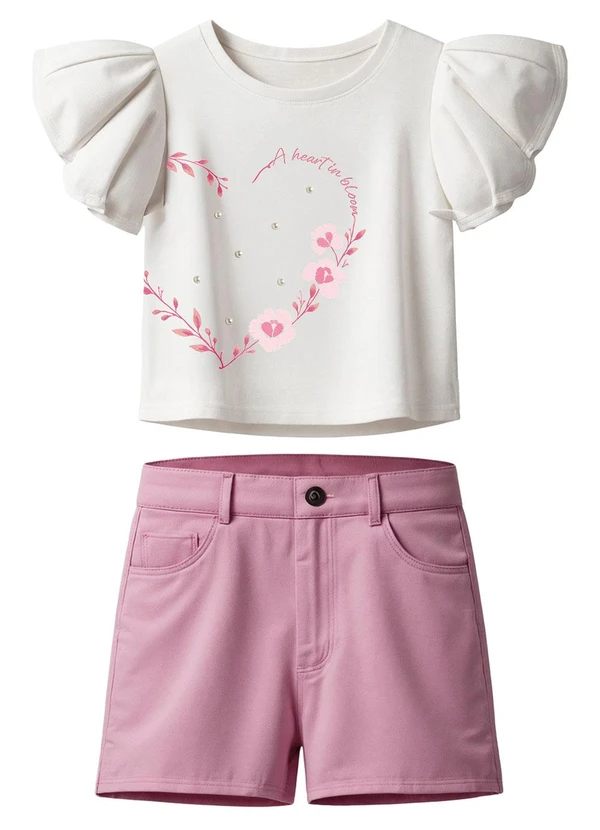 Carinhoso - Conjunto Let Your Heart Stay Open Branco 2