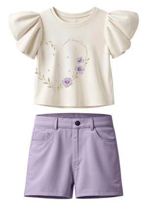 Carinhoso - Conjunto Let Your Heart Stay Open Off White - CARINHOSO