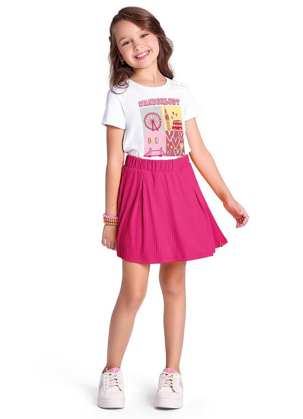 Alenice - Conjunto London Trip Meninas Branco