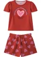 Malwee Kids - Conjunto Self Love Club Cinza Mescla - variação: Vermelho