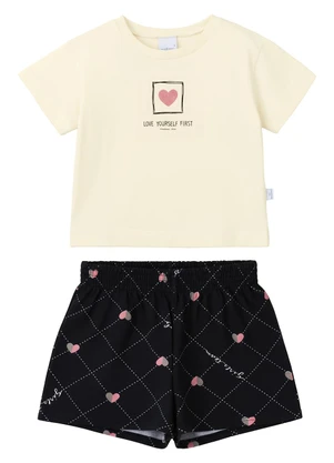 Malwee Kids - Conjunto Love Yourself First Off White - MALWEE KIDS