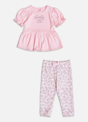Momi - Conjunto Lovely com Laço de Tule Rosa - MOMI
