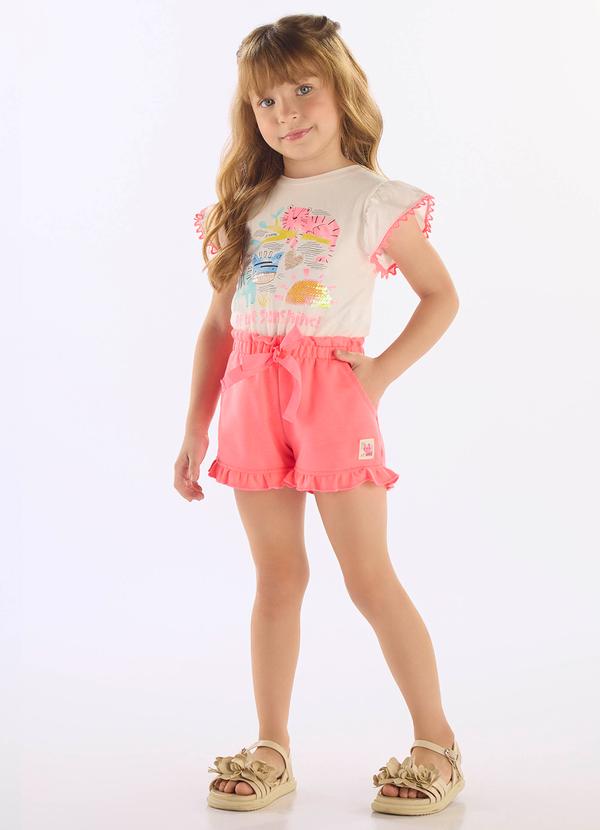 Up Baby - Conjunto Luz do Sol para Menina Branco