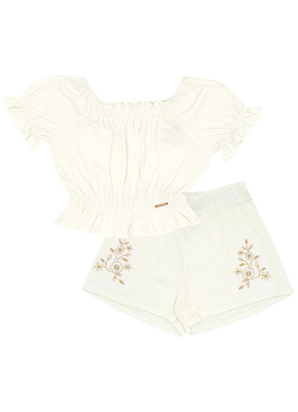 Pulla Bulla - Conjunto Malha Anarruga Bege