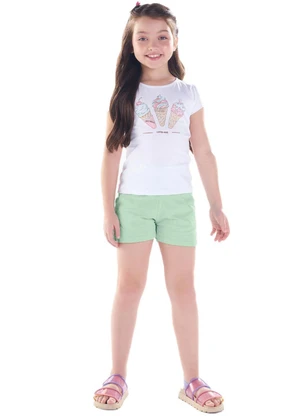 Pulla Bulla - Conjunto Malha Branco - PULLA BULLA