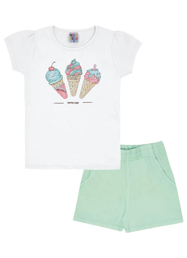 Pulla Bulla - Conjunto Malha Branco 2