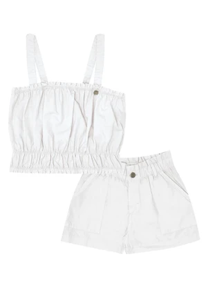 Pulla Bulla - Conjunto Malha Branco - PULLA BULLA