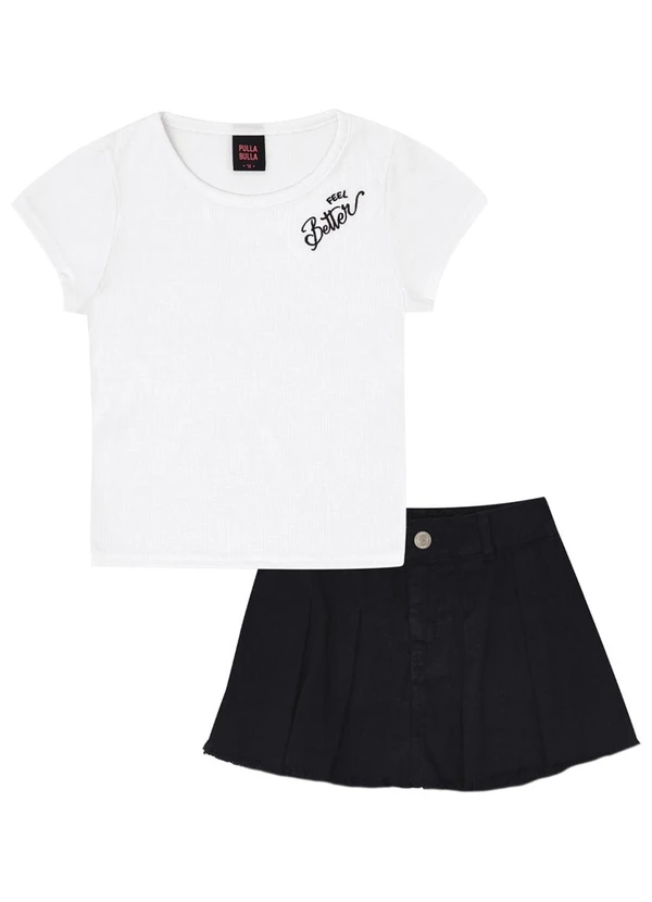 Pulla Bulla - Conjunto Malha Branco 2