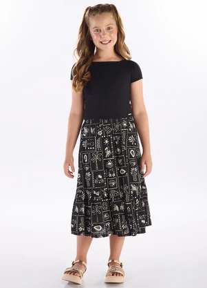 Pulla Bulla - Conjunto Malha Cancelada Preto - PULLA BULLA