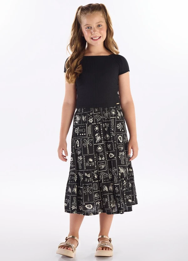 Pulla Bulla - Conjunto Malha Cancelada Preto