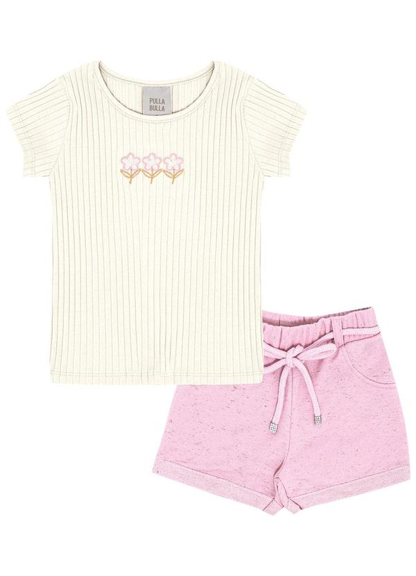 Pulla Bulla - Conjunto Malha Canelada Bege 2