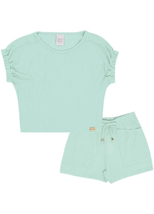 Pulla Bulla - Conjunto Malha Corrente Verde - PULLA BULLA